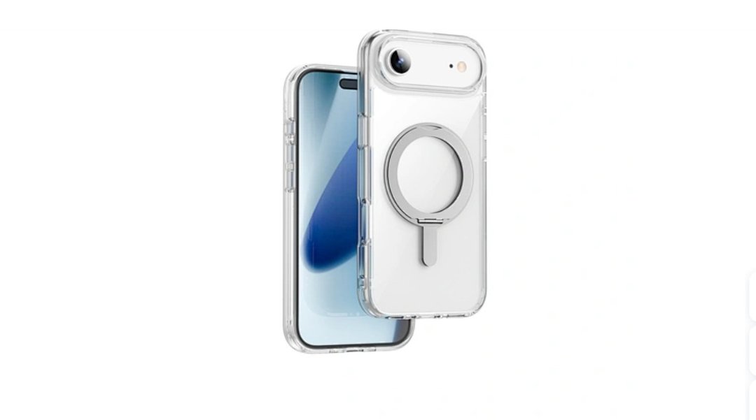 Wiwu 磁性透明机壳(附支架) - iPhone 17系列 - 手机壳/手机套 - 聚酯纤维 透明