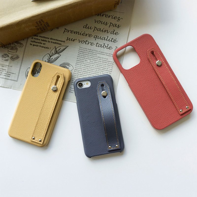 兼容于多种型号 [带腰带的智慧型手机保护套 收缩皮革 Vivid] 腰带 防摔 支架功能 BS13K - 手机壳/手机套 - 真皮 多色