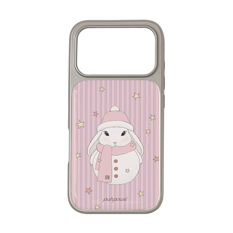 雪人(草莓) 银色 Phone Case - 手机壳/手机套 - 其他材质 粉红色