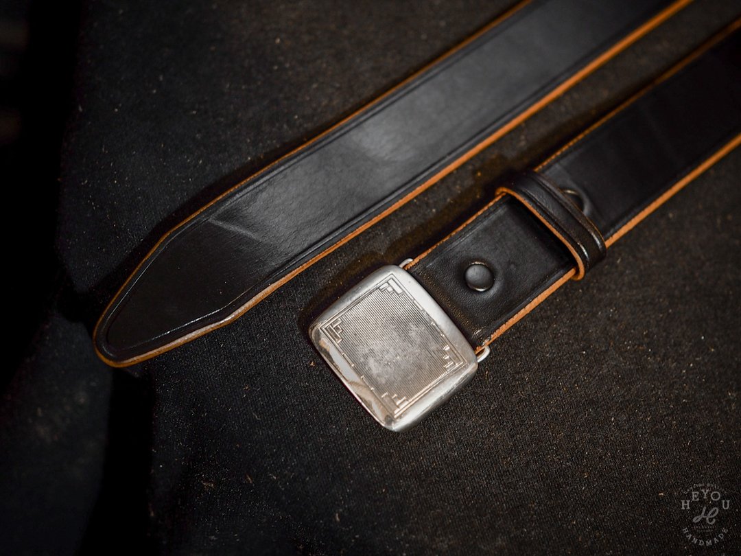 Hickok Buckle Belt-复古绅士皮带-银色带扣款 - 皮带/腰带 - 真皮 多色