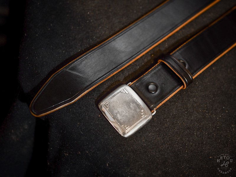 Hickok Buckle Belt-复古绅士皮带-银色带扣款 - 皮带/腰带 - 真皮 多色