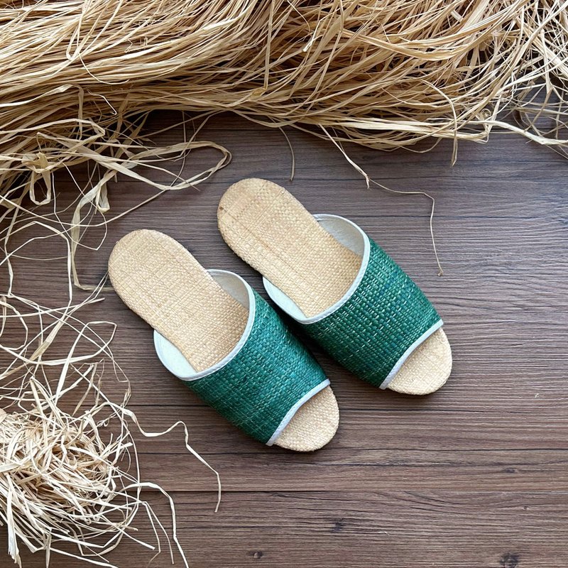 天然草编室内拖鞋No.3 绿色 #24/25/27/29 - 其他 - 植物．花 绿色
