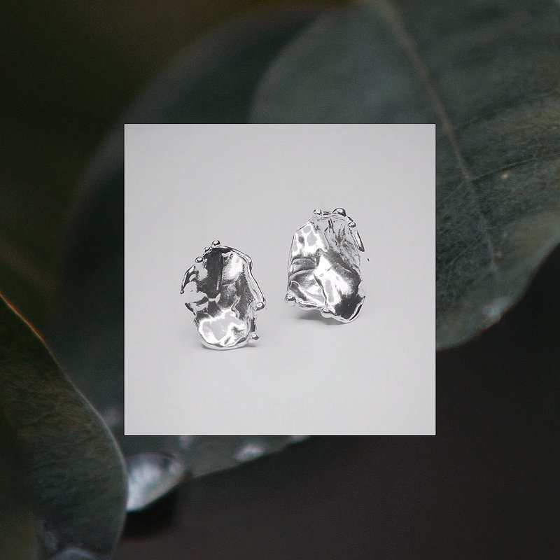 Little dew 晨露耳环 耳针式/夹式 - 耳环/耳夹 - 纯银 银色