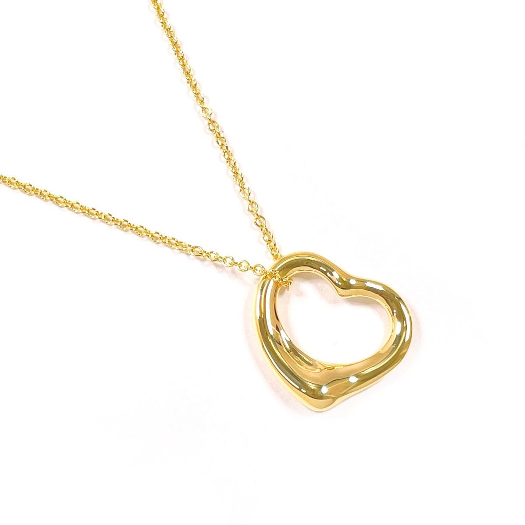 【日本直送 二手美品】蒂芙尼 TIFFANY&Co. 项链 经典心形 艾尔莎・柏第 18K ગহলું (黄K金) - 项链 - 贵金属 金色