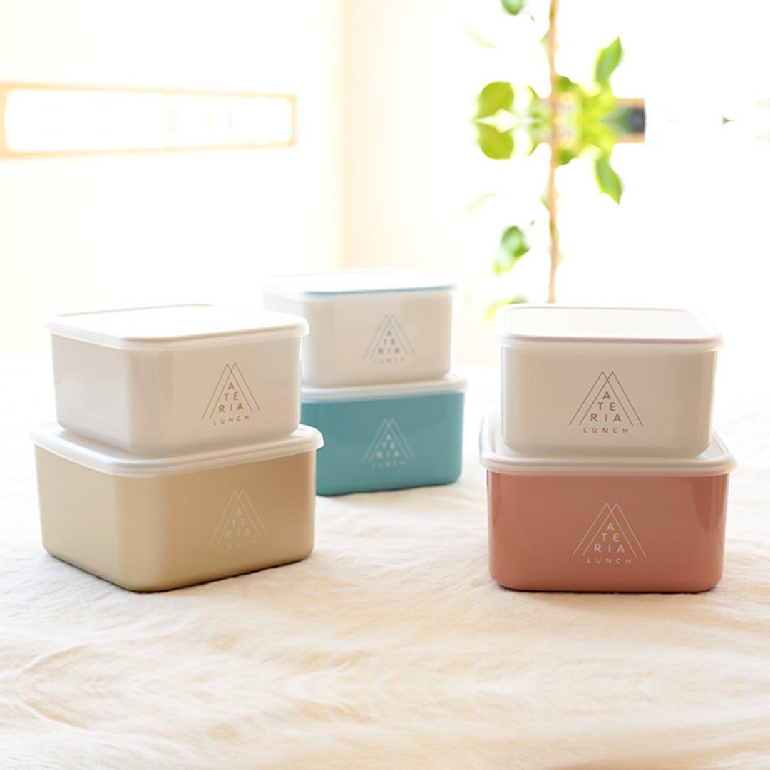 Maturite便当盒/2入组 (3色可选) - 便当盒/饭盒 - 塑料 多色