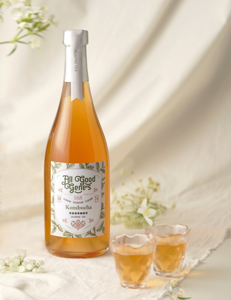 All Good Gene's 茉莉香茶 康普茶4瓶/750ml Jasmine Kombucha - 健康/养生 - 新鲜食材 