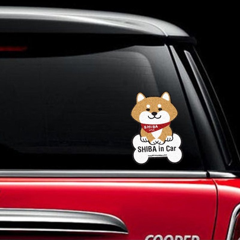 SHIBAinc 3M 反光 车贴 (SHIBA IN CAR) - 贴纸 - 防水材质 