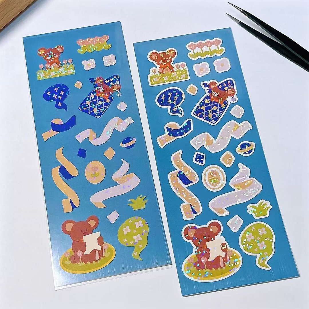 【Pinkoi限定】小熊的一天 贴纸 - 贴纸 - 防水材质 