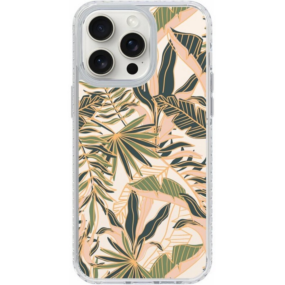 Tropical Leaves iPhone16 Samsung S25 气垫防摔标准镜面手机壳 - 手机壳/手机套 - 塑料 多色