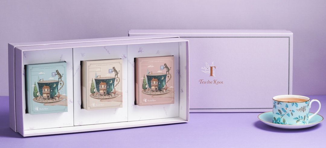 TEA THE KNOT 欧式经典风味茶品牌礼盒 中秋礼盒预购甜甜价9折 - 茶 - 纸 粉红色
