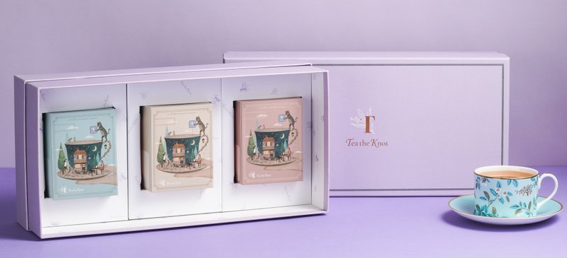 TEA THE KNOT 欧式经典风味茶品牌礼盒 中秋礼盒预购甜甜价9折 - 茶 - 纸 粉红色