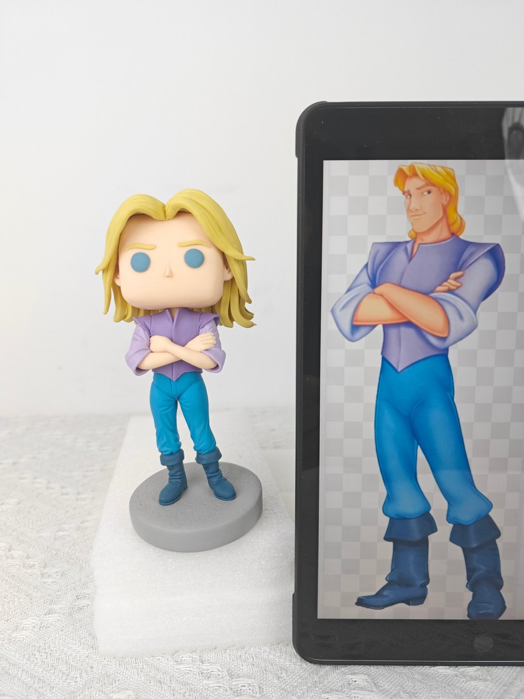 纯手工定制美国Funko Pop 自画肖像公仔娃娃男朋友老公生日礼物 - 玩偶/公仔 - 粘土 多色