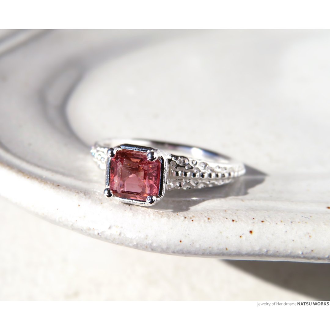 粉红碧玺戒指 / Pink Tourmaline Ring 223 - 戒指 - 宝石 粉红色
