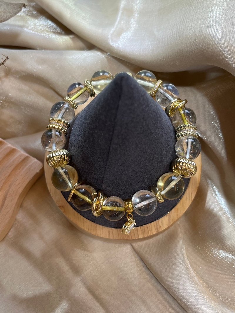 定制化水晶矿石手链 黄水晶 白水晶 - 手链/手环 - 水晶 