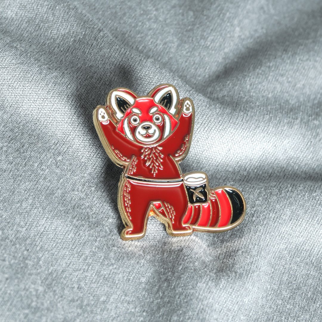帅气小猫熊珐琅徽章 – 攀岩与抱石者的礼物 – 攀岩针 – 등반 クライミング - 徽章/别针 - 其他金属 多色