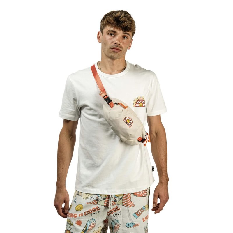 【DOUGHNUT】防泼水 腰包/胸包 seattle 日常穿搭 联名-米黄 TD - 侧背包/斜挎包 - 环保材料 白色