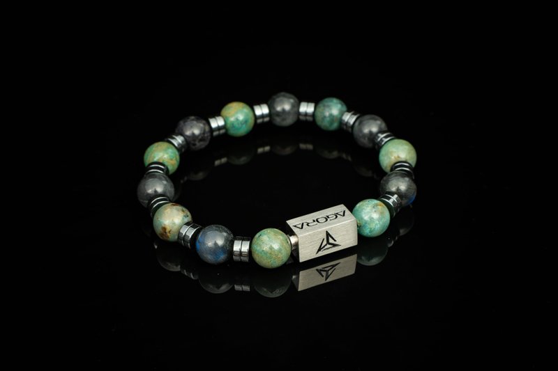 【破春】 | 凤凰石 | 灰月光石 | 水晶手链 - 手链/手环 - 水晶 