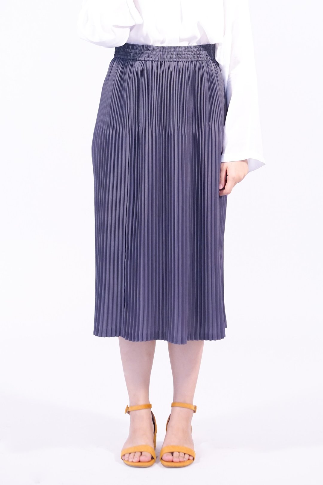 Double Pleated Skirt - 裙子 - 棉 透明