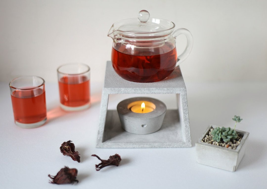 梯形水果花茶座架 - 茶具/茶杯 - 水泥 