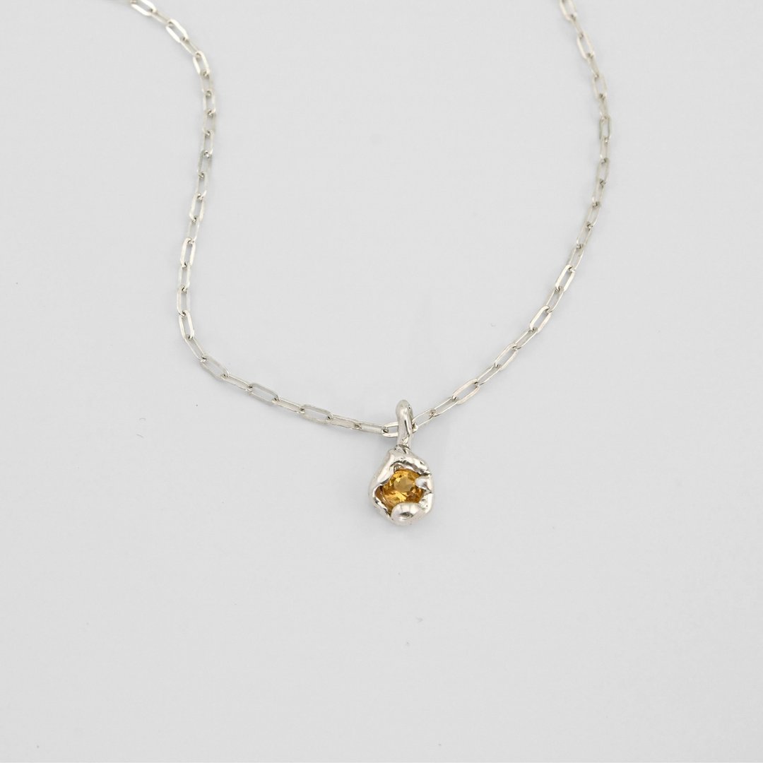 HIDDEN STREAM │ 汨 11 NECKLACE YELLOW - 项链 - 宝石 黄色