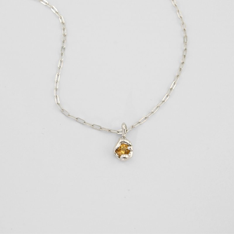 HIDDEN STREAM │ 汨 11 NECKLACE YELLOW - 项链 - 宝石 黄色