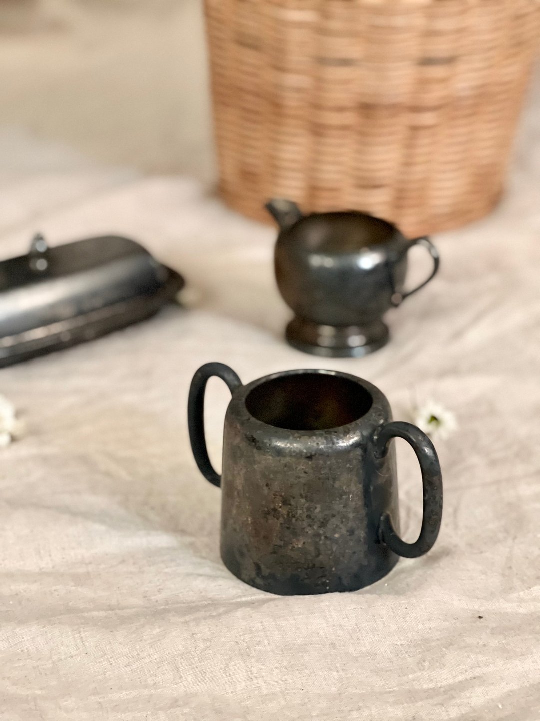 百年古董 英国1910年代Walker & Hall镀银器具/花瓶/花器 - 花瓶/陶器 - 银 