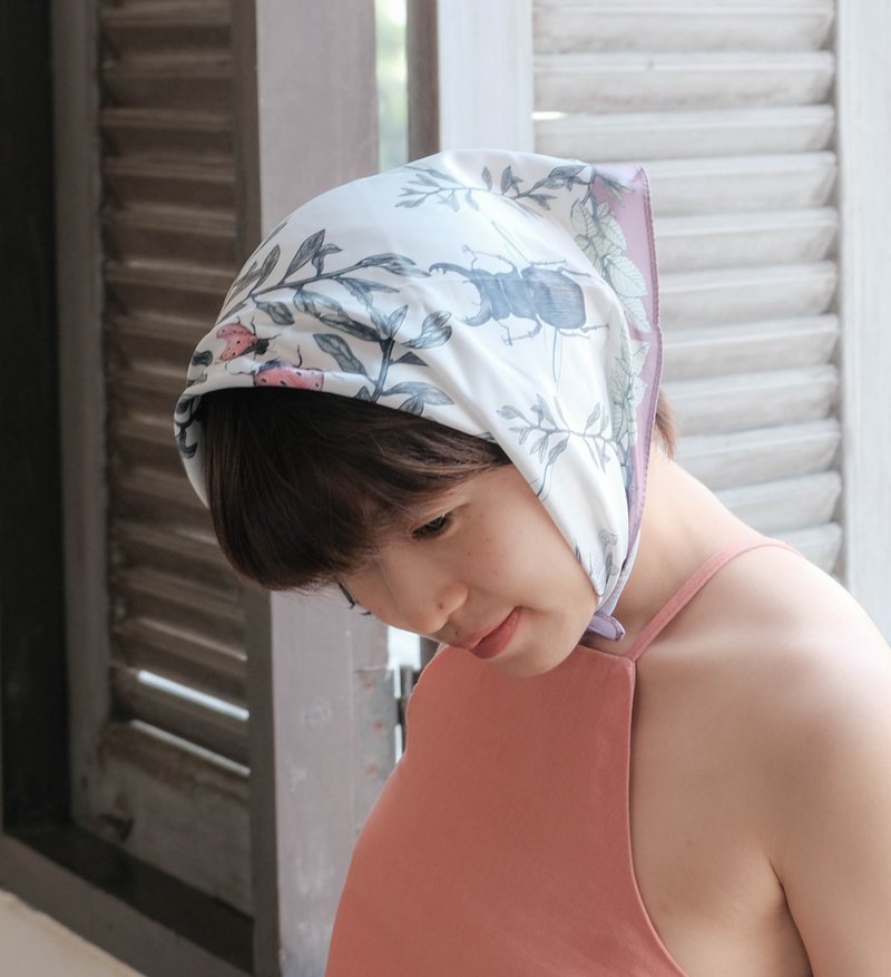 insecto scarf/bandana - 丝巾 - 其他材质 白色