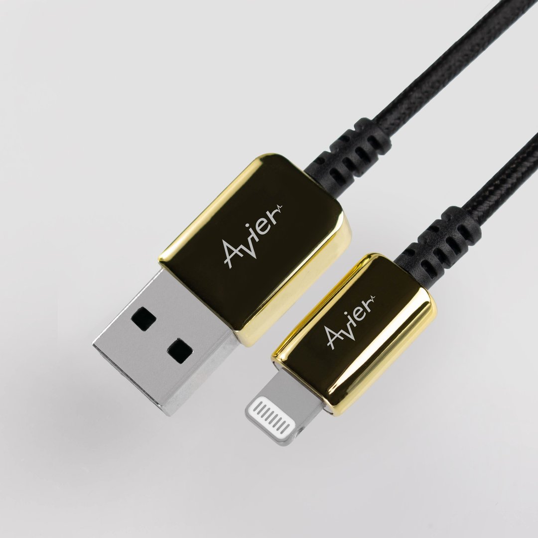 Avier CLASSIC Lightning 编织高速充电传输线 金 / 多尺寸 - 手机充电及周边 - 其他材质 