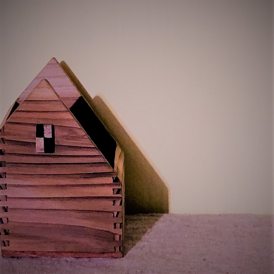 栾大杉小屋收纳摆件 - 笔筒/笔座 - 木头 