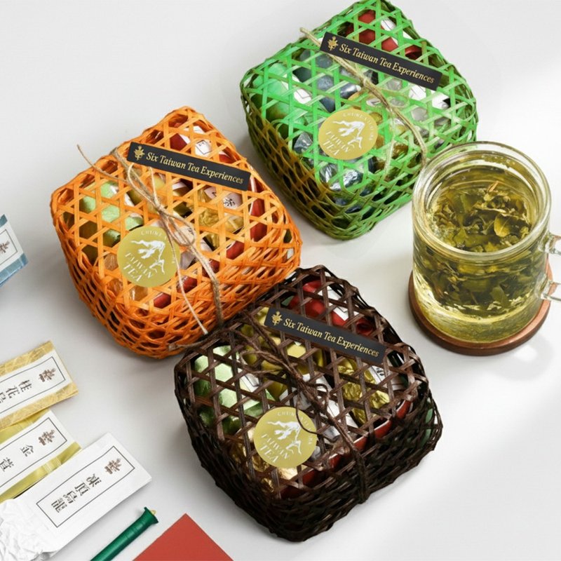 【独家 礼盒】给爱茶人的六种台湾茶体验 - 茶 - 木头 卡其色