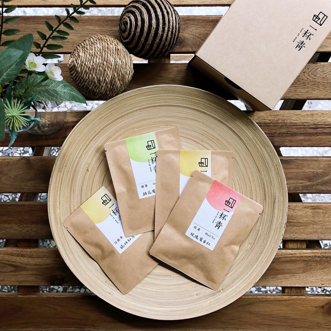 极致花韵手工茶包8入(玫瑰蜜香红/清韵桂花铁/桂花蜜香绿/红乌龙) - 茶 - 纸 