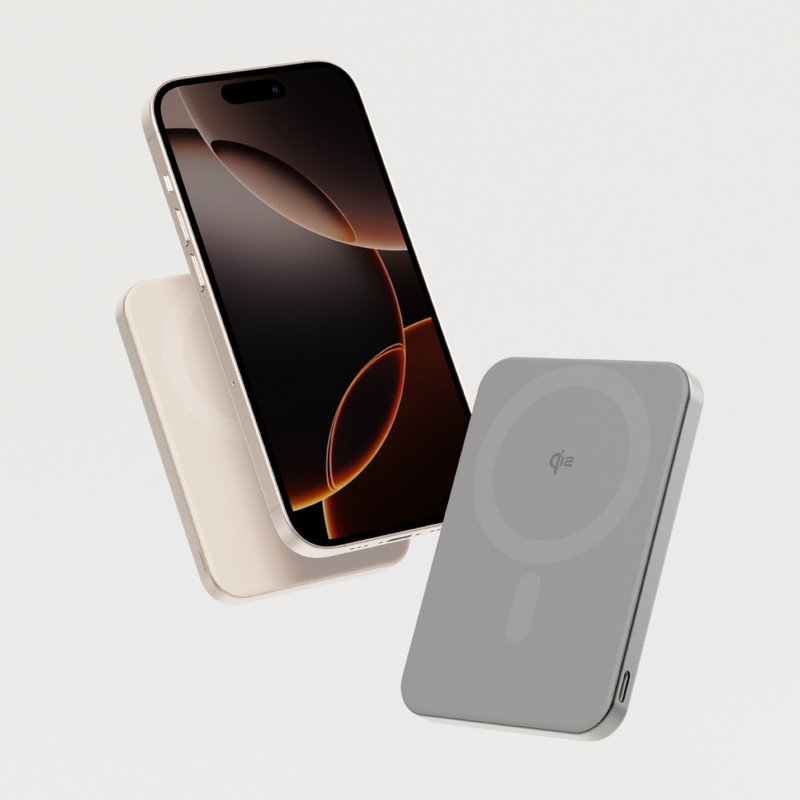 Allite LITE 超薄充 5000 mAh Qi2 磁吸支架行动电源 - 充电宝/传输线 - 其他材质 多色