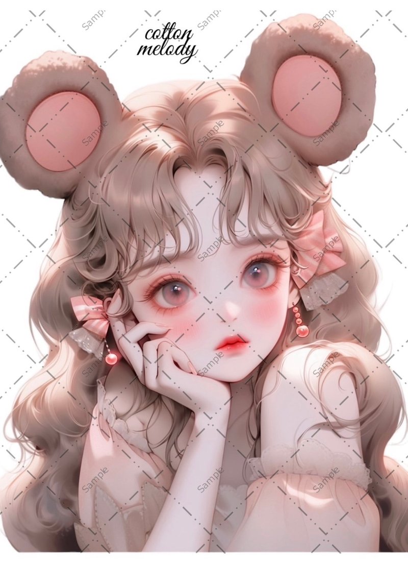 原创贴纸 no.213 人物贴纸 原创贴纸 人像贴纸 女孩贴纸 原创人物贴纸 - 贴纸 - 纸 