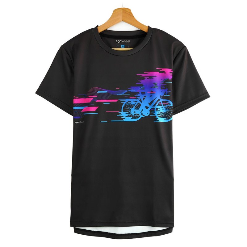 Cycling T-shirt (追风-曜石黑) 满足平日与骑车穿着的休闲车衣 - 男装上衣/T 恤 - 聚酯纤维 黑色