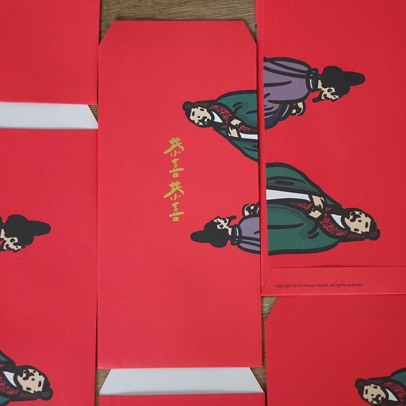 【快速出货】恭喜恭喜手工烫金红包袋利是封3入 - 红包/春联 - 纸 红色