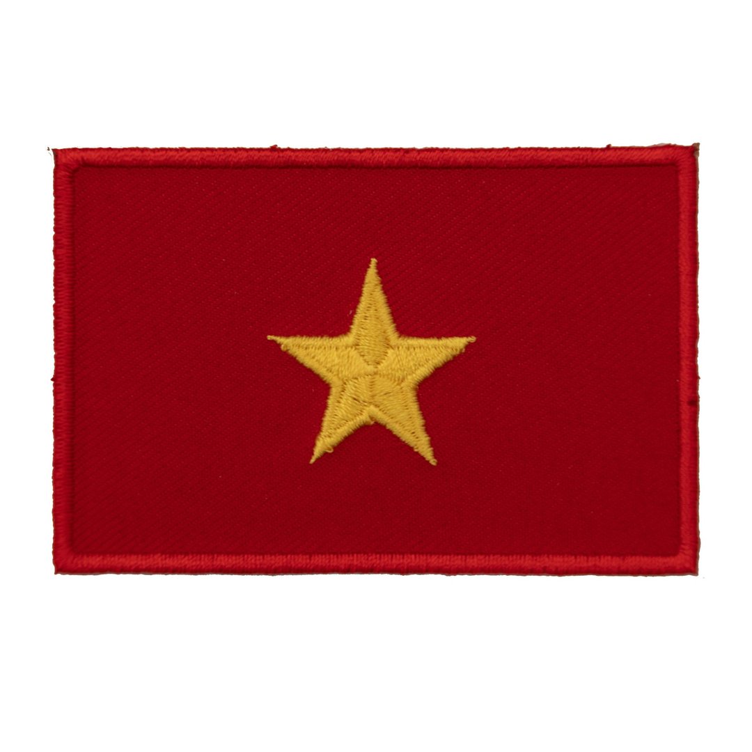 VIETNAM  越南 国旗 刺绣布章 刺绣徽章 熨斗袖标 布艺识别章 热 - 徽章/别针 - 绣线 多色