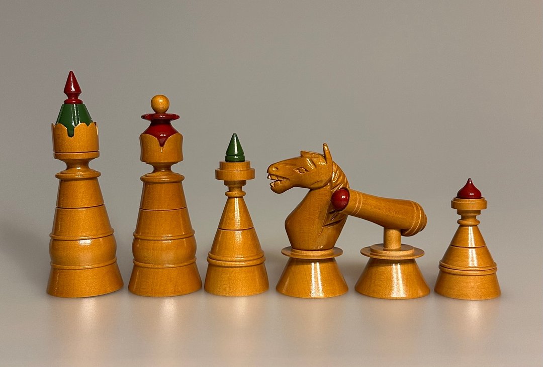 苏联俄罗斯西洋棋套装 Cannon Rooks（复制品） - 桌游/玩具 - 木头 黑色