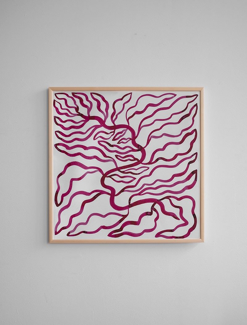 Linnéa Andersson - 瑞典艺术家设计海报 PINK AQUARELLE POSTER - 海报/装饰画/版画 - 纸 