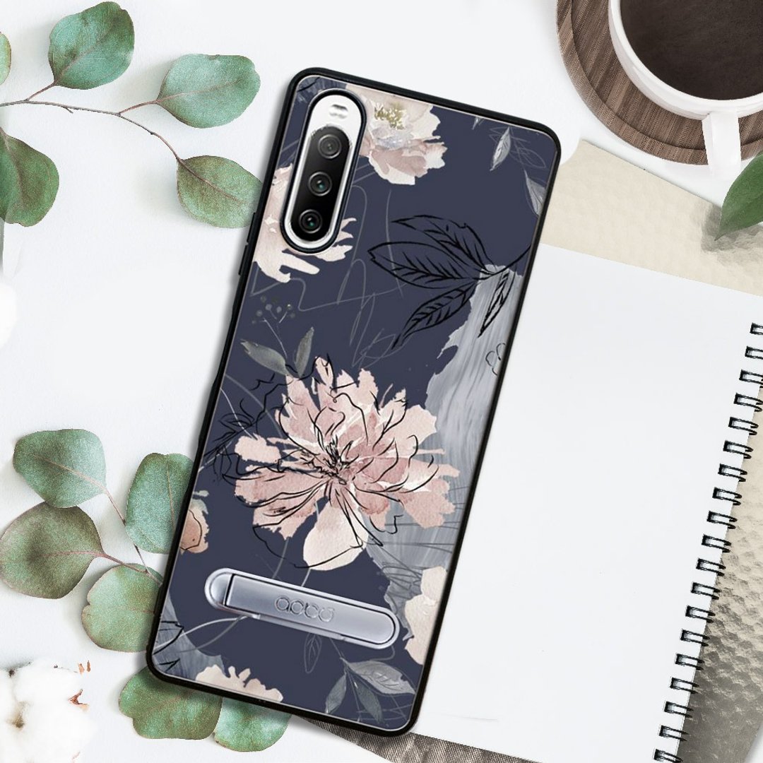 Sony Xperia 10 IV 减震立架手机壳-绘花 - 手机壳/手机套 - 其他材质 多色
