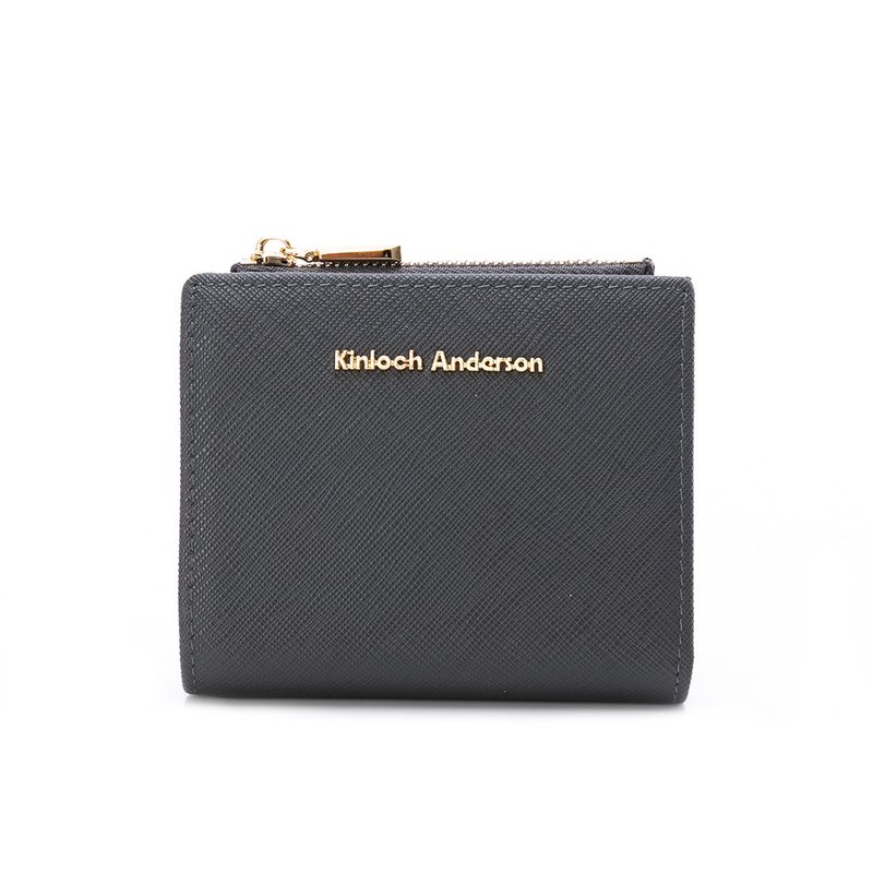 【Kinloch Anderson】Enid 经典压扣式短夹-夜矿灰 - 皮夹/钱包 - 人造皮革 灰色