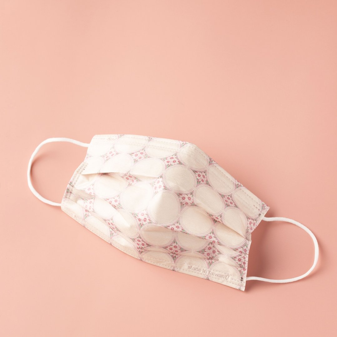 【克风邪衫姊妹】克风 Melody 红色花砖医用口罩5入 - 口罩 - 其他材质 红色
