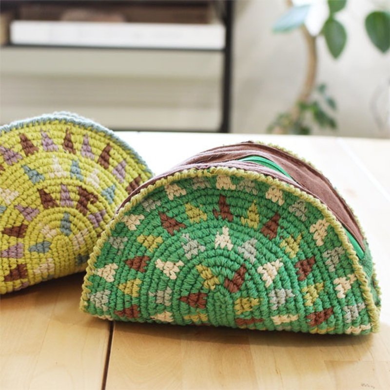 ☆ Hammock ☆ 彡 Sunshine Pouch - 化妆包/杂物包 - 棉．麻 绿色