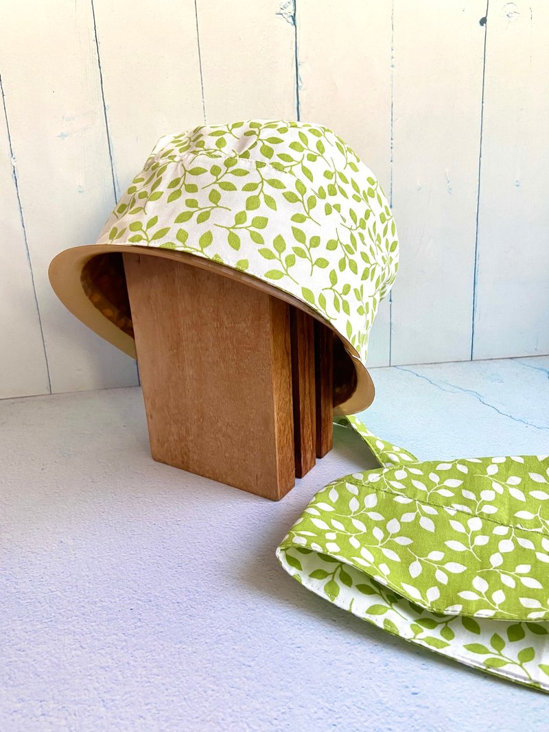 小叶子双面头巾帽 手术帽 料理帽 工作帽 化疗帽 烘焙帽 - 帽子 - 棉．麻 