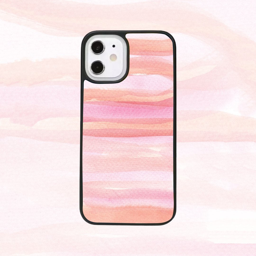 客制手机壳 iPhone 14 13 12 11 Pro手机壳三星 水彩颜料 P118 - 手机壳/手机套 - 塑料 黑色