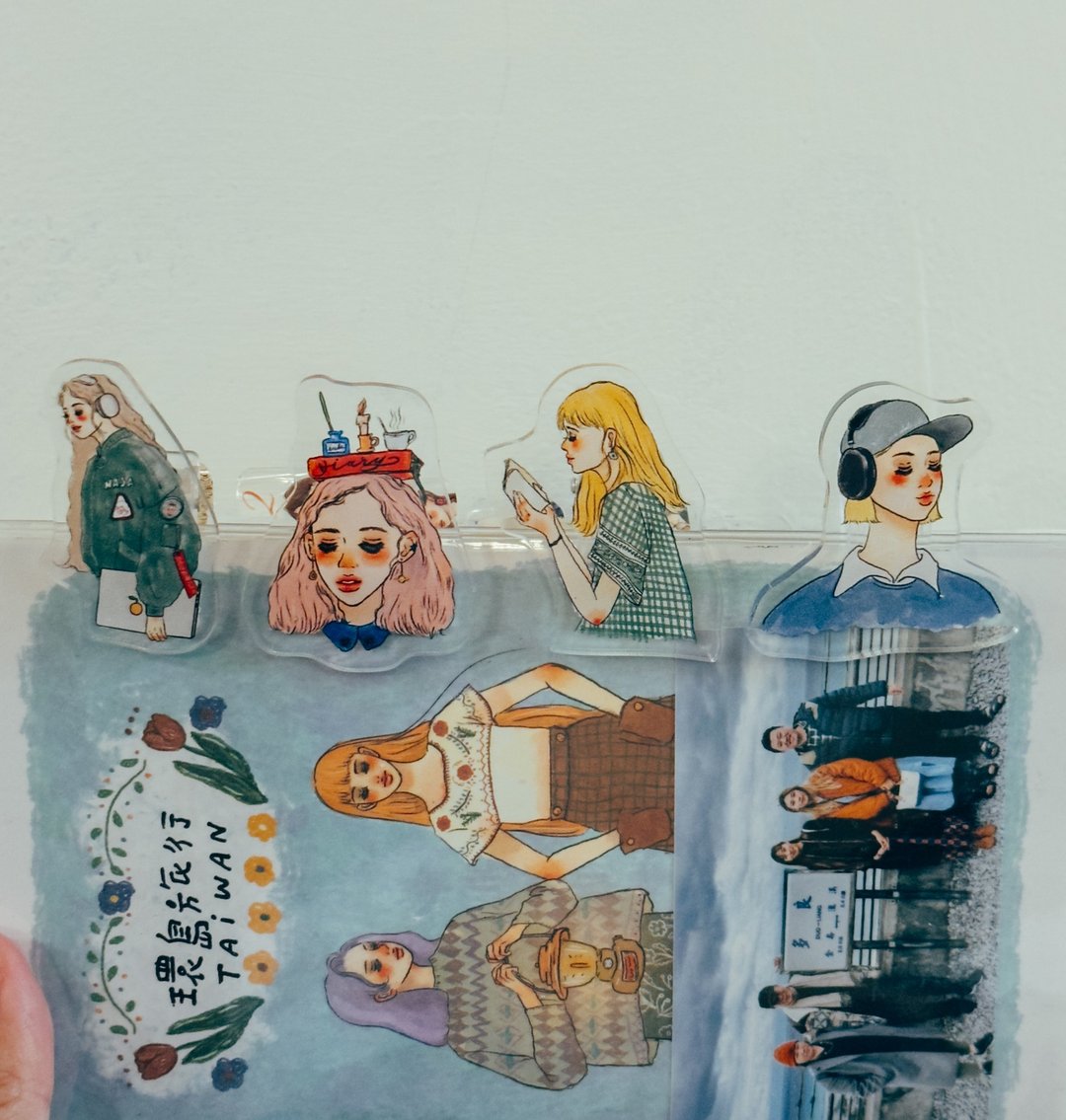 甜蜜生活女孩 压克力夹子 第二弹 - 文件夹/资料夹 - 塑料 多色