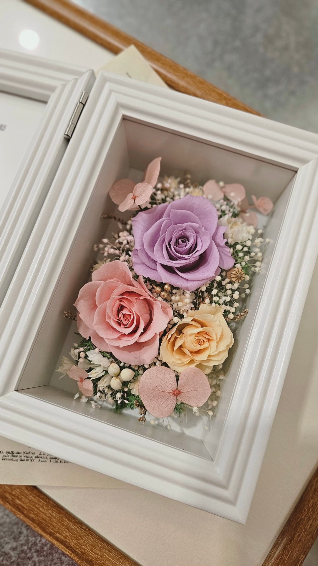 美好时光|永生花相框 母亲节 谢师花礼 毕业 结婚 生日 退休 升迁 - 画框/相框 - 植物．花 