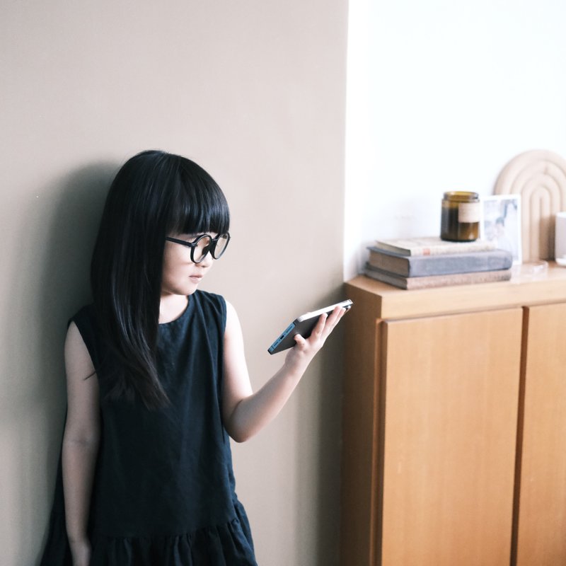 6y-12y蔡司镜片滤蓝光眼镜 Round computer glasses:black - 眼镜/眼镜框 - 塑料 黑色