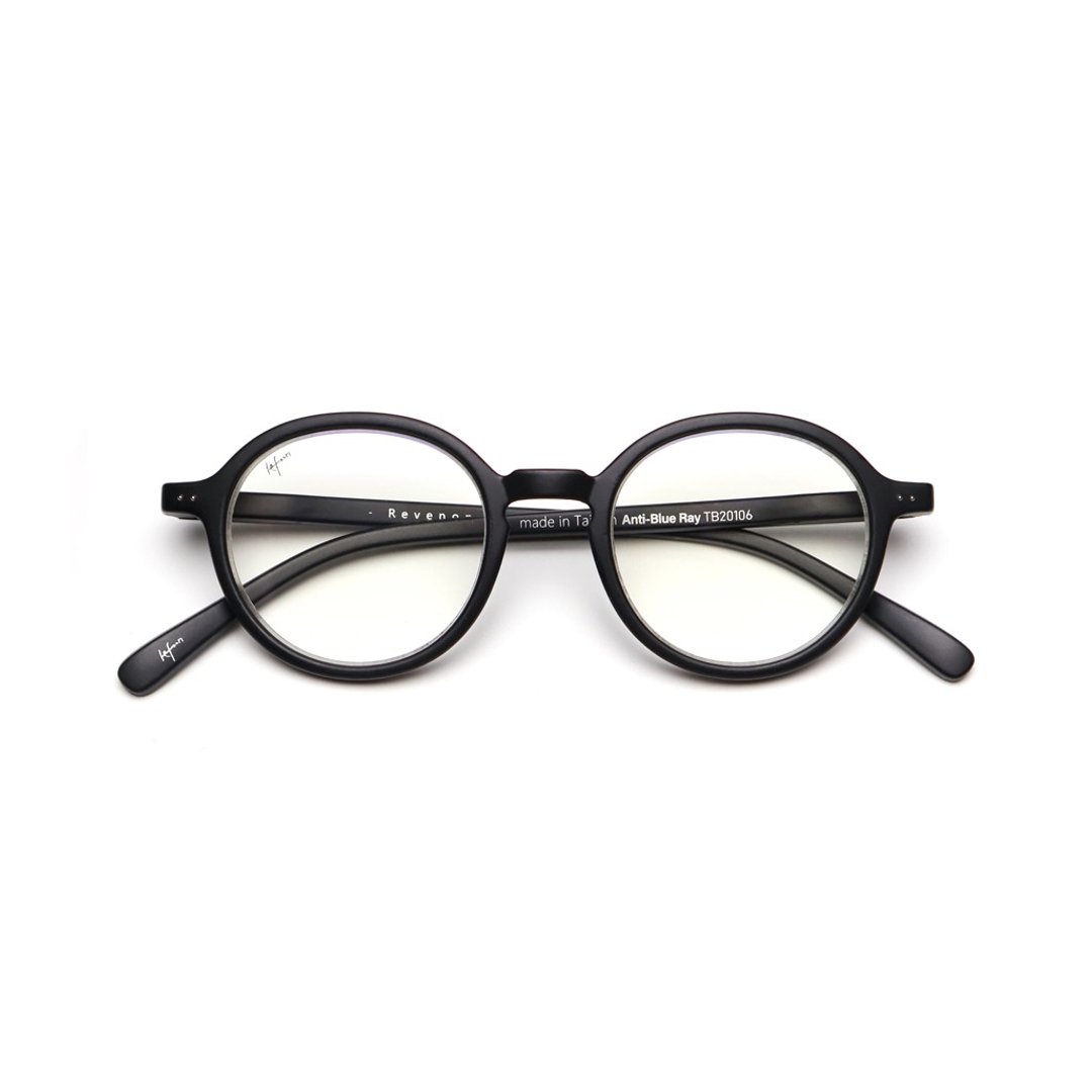 6y-12y 蔡司镜片滤蓝光眼镜 Round computer glasses:black - 眼镜/眼镜框 - 塑料 黑色