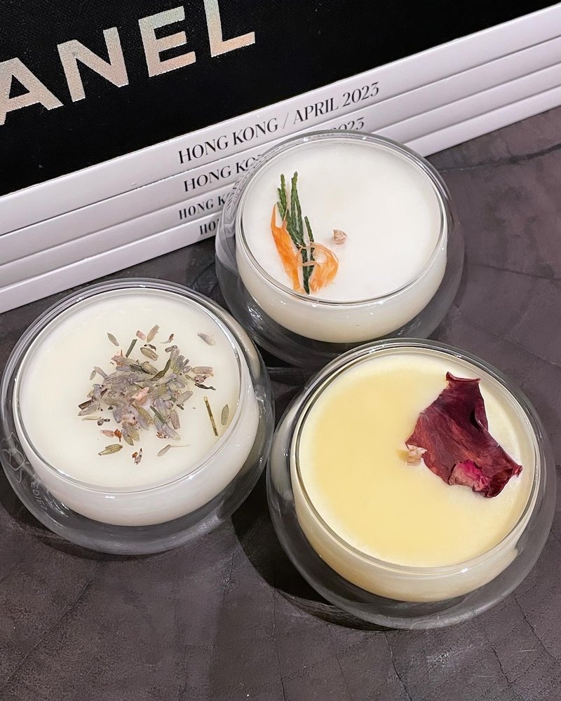 ONE.TWO.THREE 天然香薰大豆蜡烛三件套装 - 蜡烛/烛台 - 蜡 