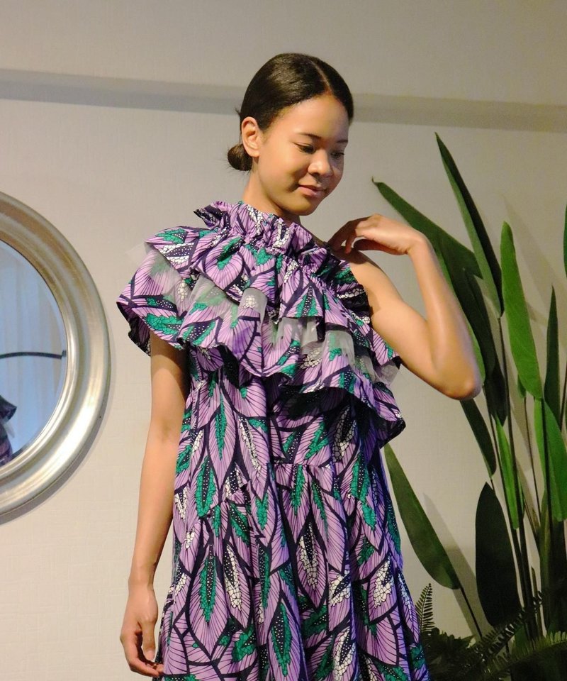 Volume frill multiway cami Bustier 151/MY PLUME - 女装上衣 - 聚酯纤维 紫色